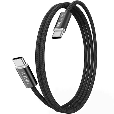 Дата кабель WIWU C101 Essen Type-C to Type-C 240W (1.5m) Black