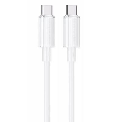 Дата кабель Borofone BX112 Lemon Type-C to Type-C 60W (1m) White