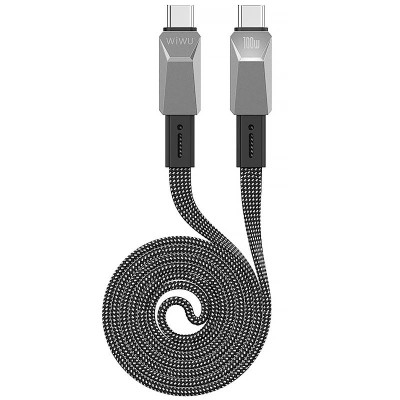 Дата кабель WIWU C078 Type-C to Type-C 100W (1m) Silver
