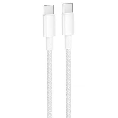 Дата кабель Borofone BX117 Source Type-C to Type-C 60W (1m) White