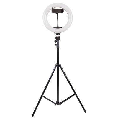 Кільцева світлодіодна LED лампа Arc Ring 8" + tripod 2.1m Black