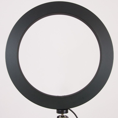 Кільцева світлодіодна LED лампа Flat Ring 8" Black