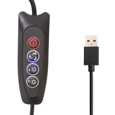 Кільцева світлодіодна LED лампа Flat Ring 8" Black