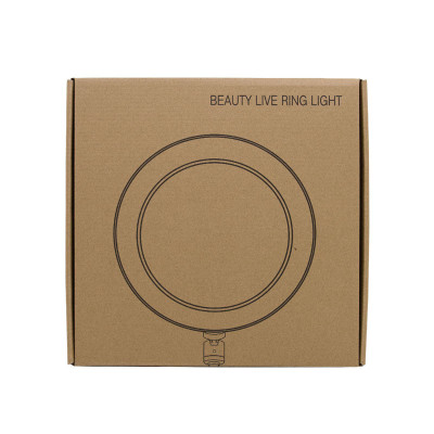 Кільцева світлодіодна LED лампа Flat Ring 8" Black