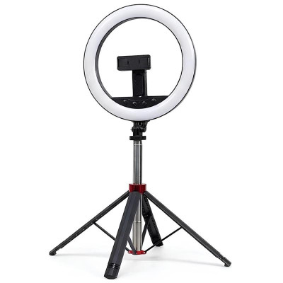 Кільцева світлодіодна LED лампа Neepho L15" + stand Black