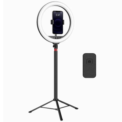 Кільцева світлодіодна LED лампа Neepho L15" + stand Black