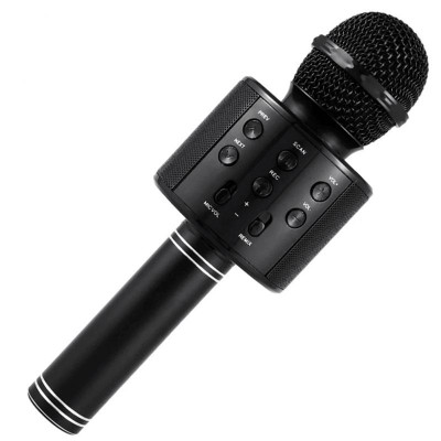 Караоке Мікрофон-колонка WS858 Black Караоке Мікрофон-колонка WS858 Black