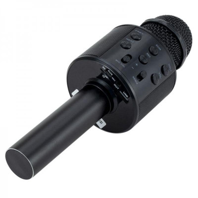 Караоке Мікрофон-колонка WS858 Black Караоке Мікрофон-колонка WS858 Black