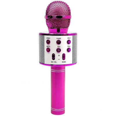 Караоке Мікрофон-колонка WS858 Pink