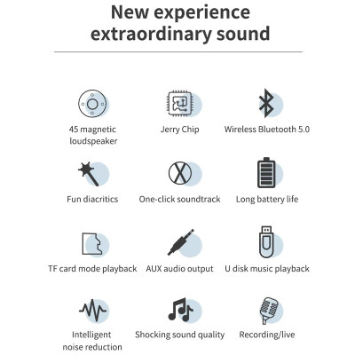 Караоке Мікрофон-колонка DS810 Blue