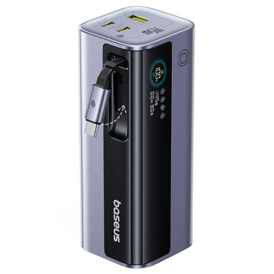 Портативний ЗП Power Bank Baseus EnerGeek GR11 PD200W with cable 25000 mAh Space Grey Портативний ЗП Power Bank Baseus EnerGeek GR11 PD200W with cable 25000 mAh Space Grey
