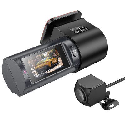 Відеореєстратор Hoco DV8 1.47-inch display with rear camera (2K+720P) Black
