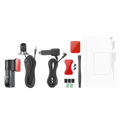 Відеореєстратор Hoco DV8 1.47-inch display with rear camera (2K+720P) Black