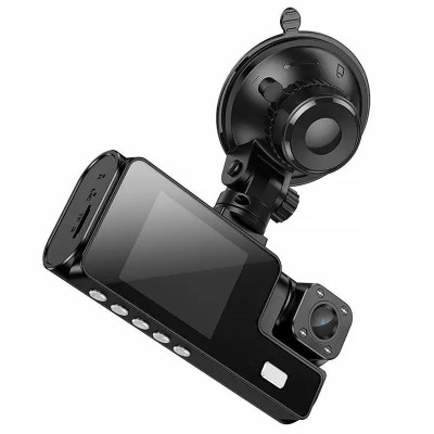 Відеореєстратор Hoco DI60 2-inch display with rear camera (1280+720P) Black Відеореєстратор Hoco DI60 2-inch display with rear camera (1280+720P) Black