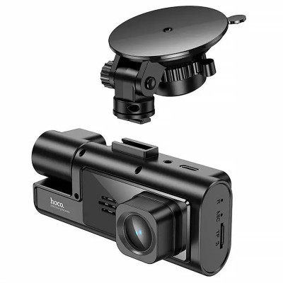 Відеореєстратор Hoco DI60 2-inch display with rear camera (1280+720P) Black Відеореєстратор Hoco DI60 2-inch display with rear camera (1280+720P) Black