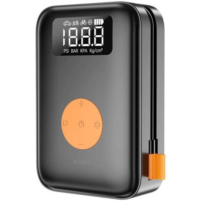 Автомобільний насос WIWU Ai003 Cordless Tire portable smart air pump Black