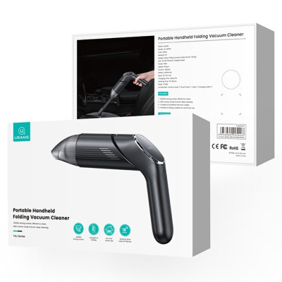 Портативний пилосос Usams US-ZB259 YAJ Series 4300Pa 4000mAh Black Портативний пилосос Usams US-ZB259 YAJ Series 4300Pa 4000mAh Black