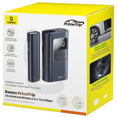 Портативний насос Baseus PrimeTrip VA1 2-in-1 1750 mAh (C11169001121-00) Cosmic Black