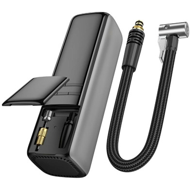 Автомобільний насос Borofone FC1 Air Pump Black Gray