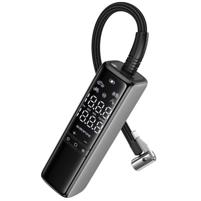 Автомобільний насос Borofone FC1 Air Pump Black Gray