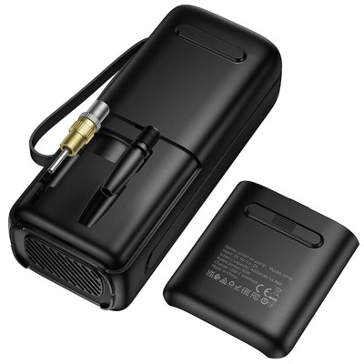 Автомобільний насос Hoco ZP18 Enlighten smart air pump Black Автомобільний насос Hoco ZP18 Enlighten smart air pump Black