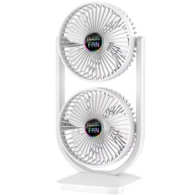 Настільний вентилятор S30 Dual-Fan 3000mAh White