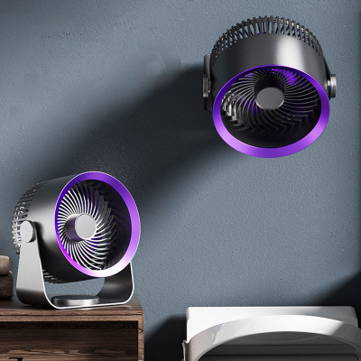 Портативний вентилятор S35 Built-in aromatherapy/mosquito repellent box 2400mAh Black / Purple Портативний вентилятор S35 Built-in aromatherapy/mosquito repellent box 2400mAh Black / Purple