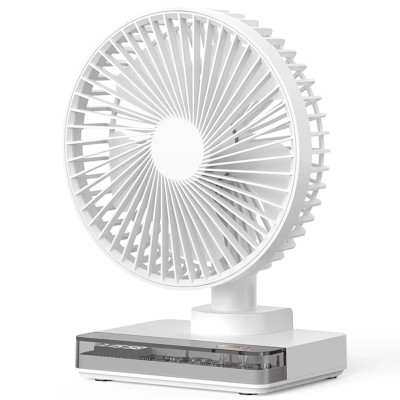 Настільний вентилятор DF11-B with clock 7200 mAh White Настільний вентилятор DF11-B with clock 7200 mAh White