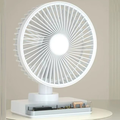 Настільний вентилятор DF11-B with clock 7200 mAh White Настільний вентилятор DF11-B with clock 7200 mAh White