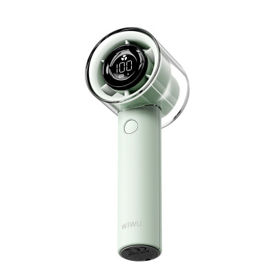 Портативний вентилятор з дисплеєм WIWU WI-FS010 Green