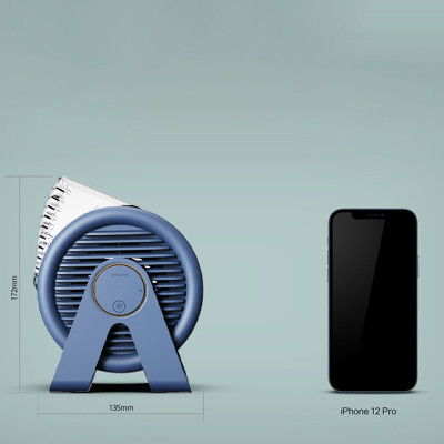Настільний вентилятор F7-B Snail 2200mAh Blue