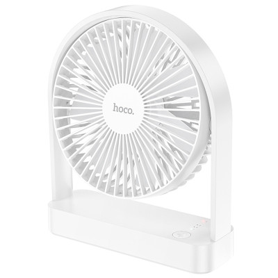 Настільний вентилятор Hoco HX65 ultra-thin desktop fan 2000 mAh White