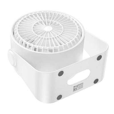Настільний вентилятор Hoco HX66 desktop circulating fan 3000 mAh White