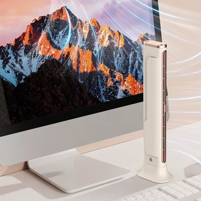 Настільний вентилятор F3 Tower Fan 3 speeds with battery 1200 mAh Biege Настільний вентилятор F3 Tower Fan 3 speeds with battery 1200 mAh Biege