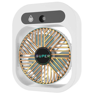 Настільний вентилятор Q8 з водяним охолодженням 1200 mAh White