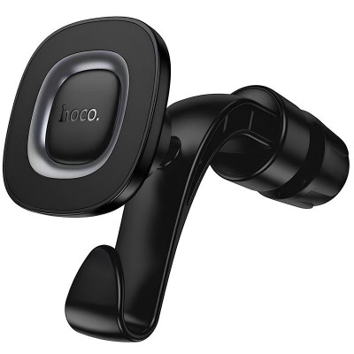 Автотримач Hoco H99 Crown magnetic на підголівник Black metal gray