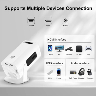 Проектор 4k Android HP330 White