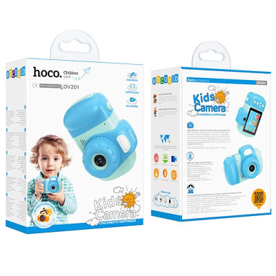 Дитяча фотокамера Hoco DV201 Dual lens Blue