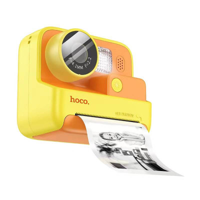 Дитяча фотокамера з моментальним друком Hoco DV200 Dual lens Yellow