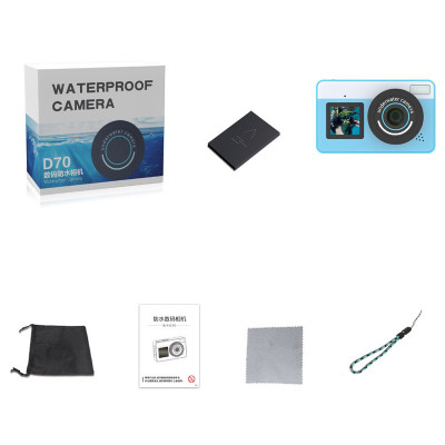 Дитяча водонепроникна цифрова камера D70 Blue