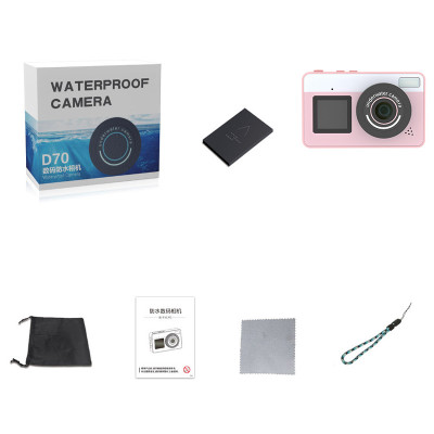 Дитяча водонепроникна цифрова камера D70 Pink