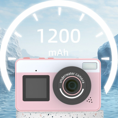 Дитяча водонепроникна цифрова камера D70 Pink