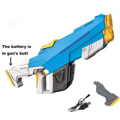 Водяний акумуляторний автомат Water Gun 2307 (650ml) with lithium battery Blue Водяний акумуляторний автомат Water Gun 2307 (650ml) with lithium battery Blue