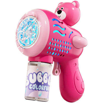 Пістолет з мильними бульбашками H058 Little Bear + bottle 50ml Pink