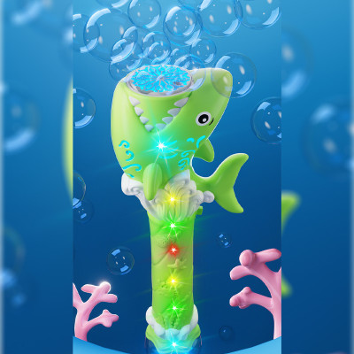 Пістолет з мильними бульбашками H038 Shark + bottle 50ml Green Пістолет з мильними бульбашками H038 Shark + bottle 50ml Green