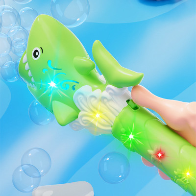 Пістолет з мильними бульбашками H038 Shark + bottle 50ml Green Пістолет з мильними бульбашками H038 Shark + bottle 50ml Green