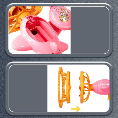 Пістолет для мильних бульбашок H035 Bubble Gun з пропелером 2in1 + bottle 250ml Pink Пістолет для мильних бульбашок H035 Bubble Gun з пропелером 2in1 + bottle 250ml Pink