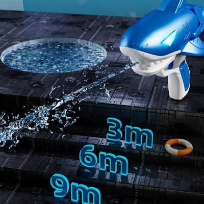 Водяний акумуляторний пістолет Shark Water Gun 185-68 (300ml) with lithium battery Blue Водяний акумуляторний пістолет Shark Water Gun 185-68 (300ml) with lithium battery Blue