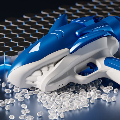 Водяний акумуляторний пістолет Shark Water Gun 185-68 (300ml) with lithium battery Blue Водяний акумуляторний пістолет Shark Water Gun 185-68 (300ml) with lithium battery Blue