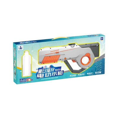 Водяний акумуляторний автомат Water Gun 8002C (600ml) with lithium battery White / Orange